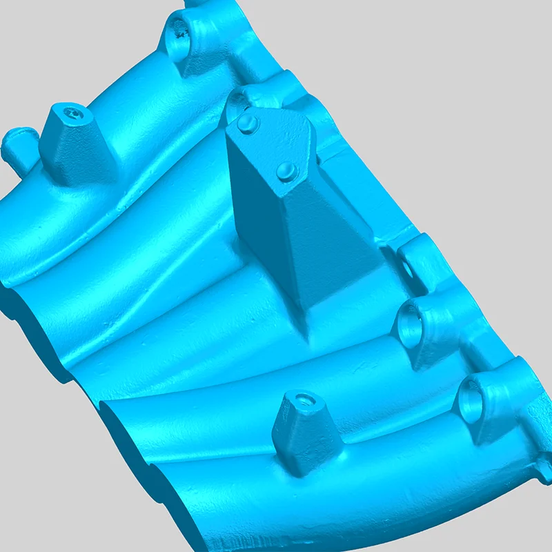 3D сканирование детали коллектора для автомобиля ВАЗ 2123