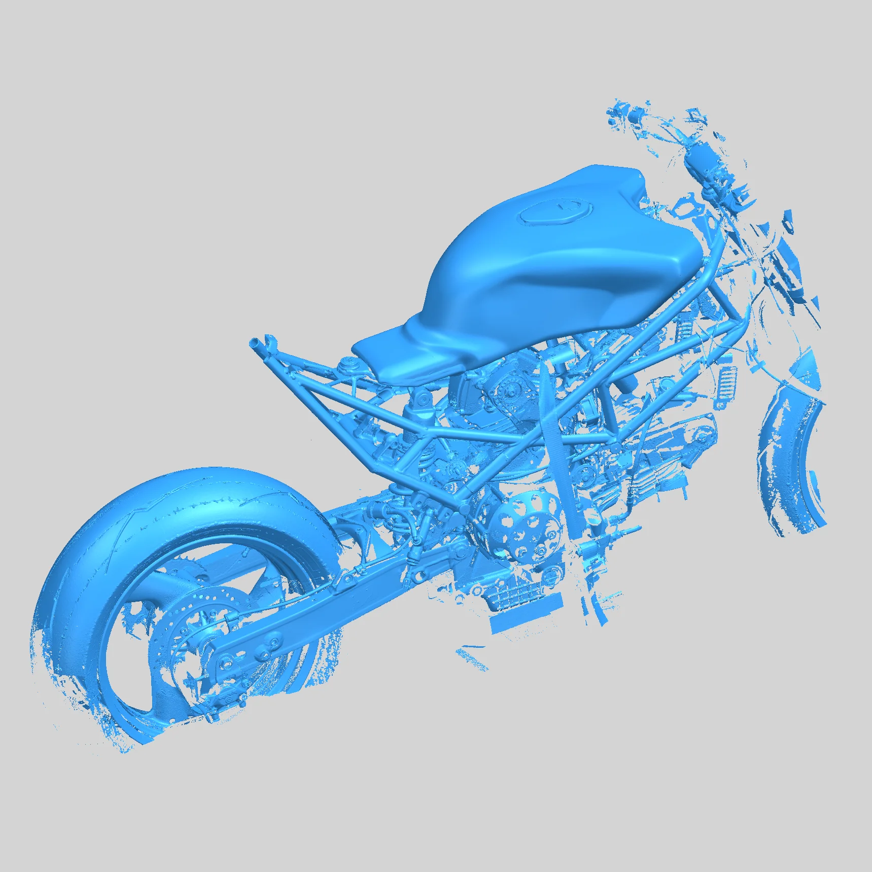 3D сканирование мотоцикла Ducati 996