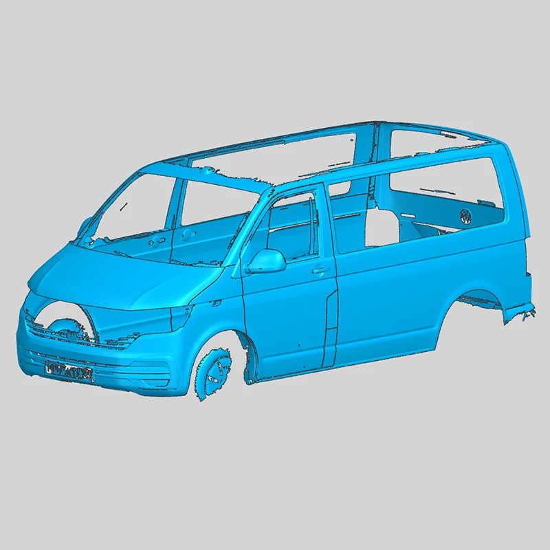 3D сканирование автомобиля Volkswagen Caravelle в Москве