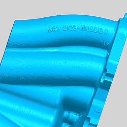 3D сканирование впускного коллектора автомобиль ВАЗ 2123